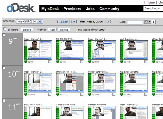 oDesk workdiary