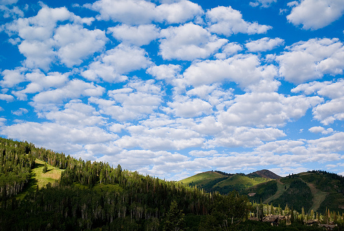 Happy Clouds over Park City, by joi