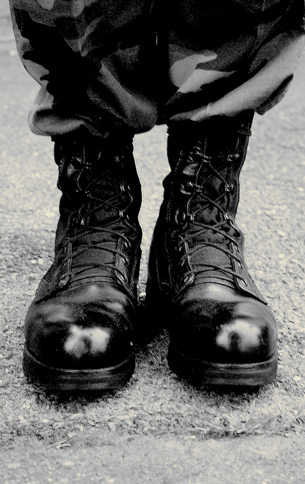 Free Black Combat Boots Creative Commons by D Sharon Pruitt