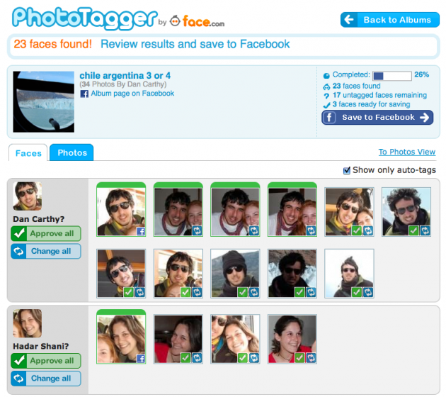 Photo Tagger - Results
