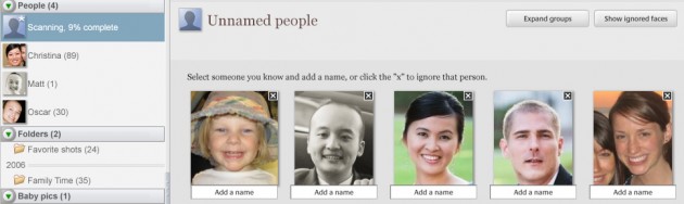 Picasa faces