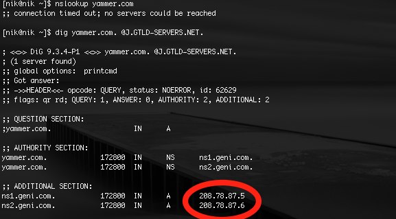 yammer-dns-results