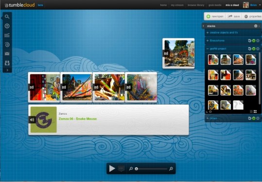 tumblecloud screenshot