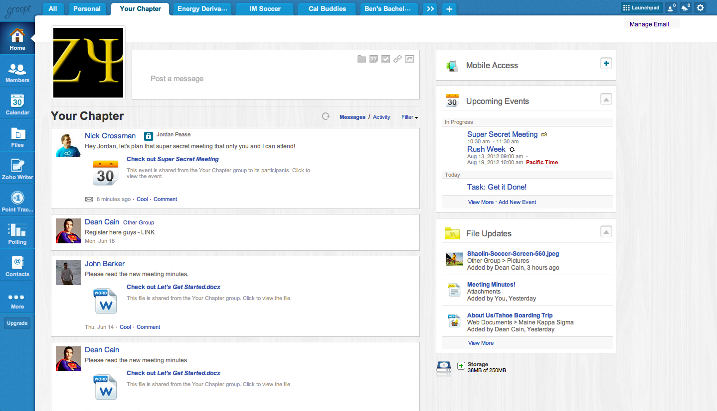 Groopt screenshot
