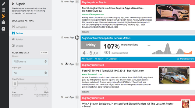 UberVu signals screenshot