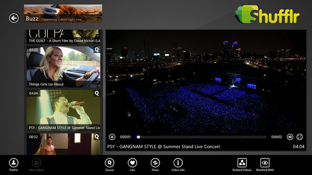shufflr windows screenshot