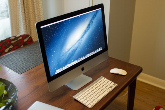 a photo of a 2012 iMac with an Intel chip.