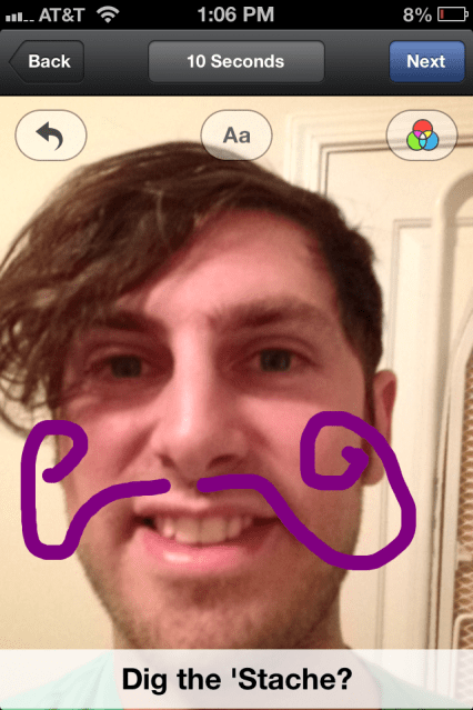 Facebook Poke Stache