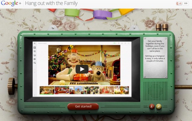 Google+ Christmas hangouts