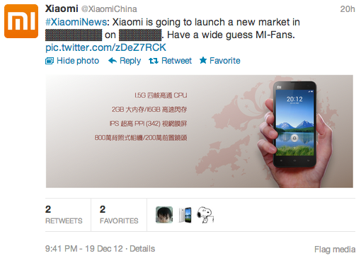 Xiaomi Twitter