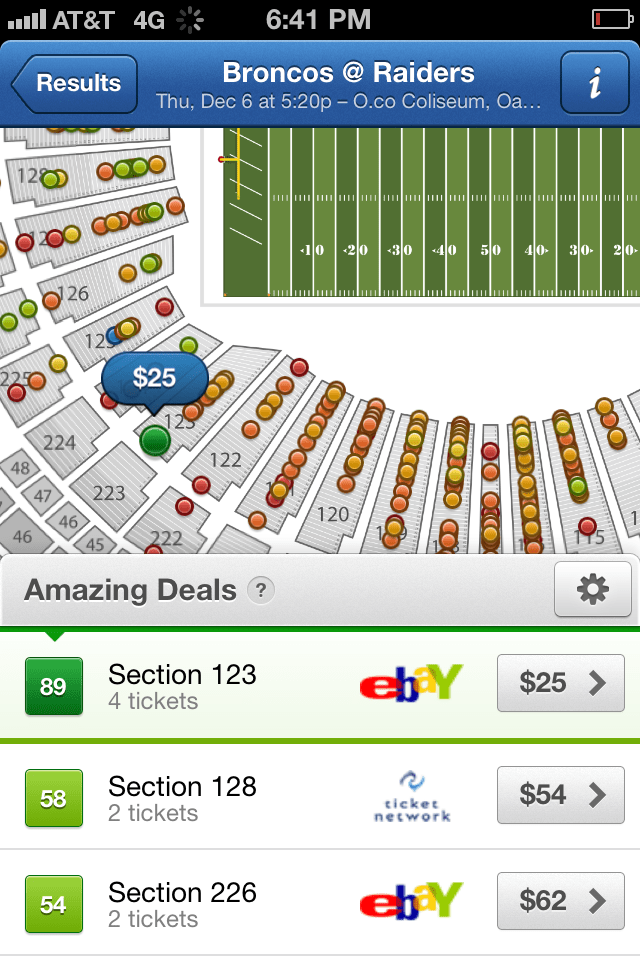 seatgeek iphone app