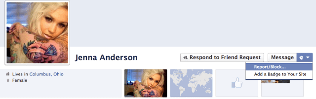 Facebook Spam Friend Request