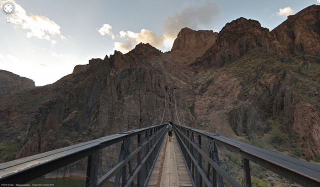 Grand Canyon - View of Colorado river from Black Bridge