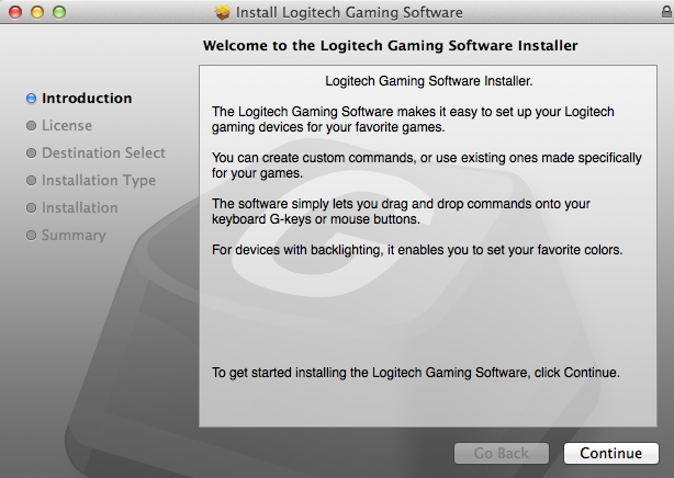 Logitech Gaming Software Installer