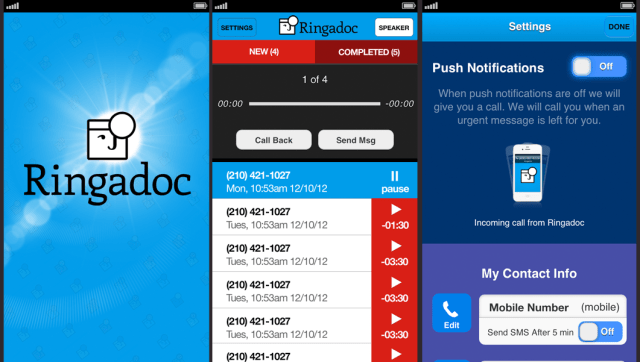 Ringadoc Exchange Screen Shots