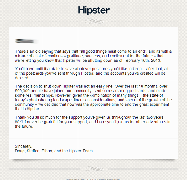 hipster shutdown edited