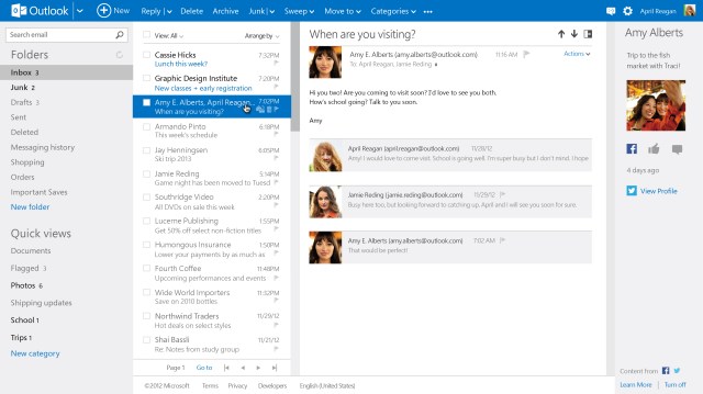 outlook.com connectd