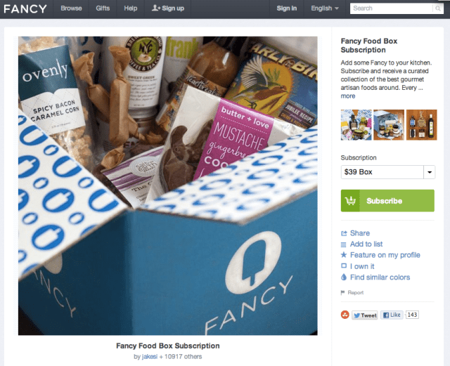 Fancy Food Box