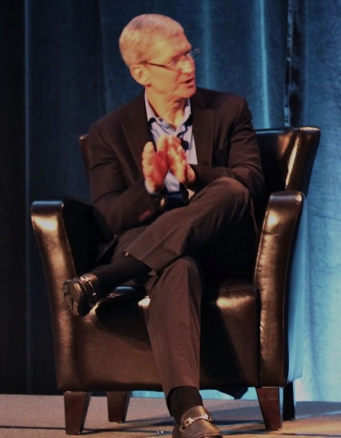 Tim Cook On Stage At Goldman Sachs Conference