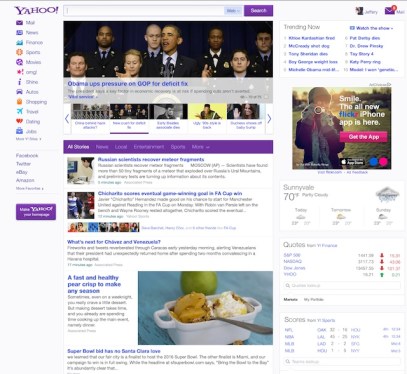 yahoo front page