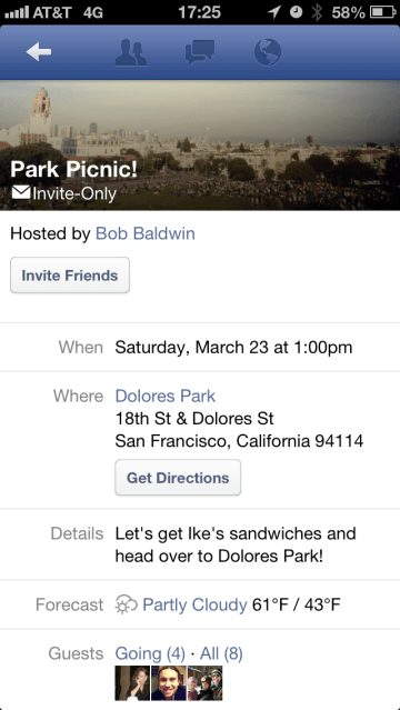 Event Pages (mobile)