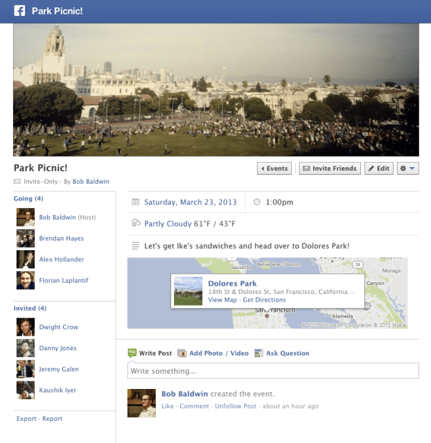 Event Pages (web)
