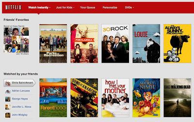 Netflix Facebook US Integration Screenshot