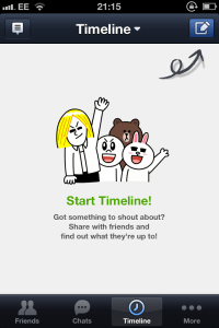 Line timeline