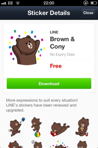 Line stickers