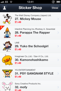 Line stickers