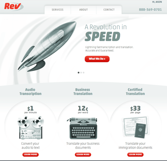 Rev Homepage