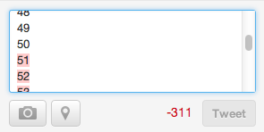 twitter line breaks