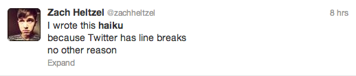 twitter haiku
