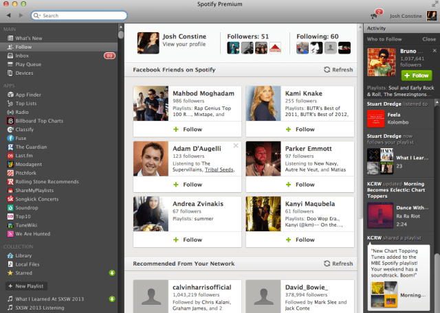 Spotify Social Screenshot