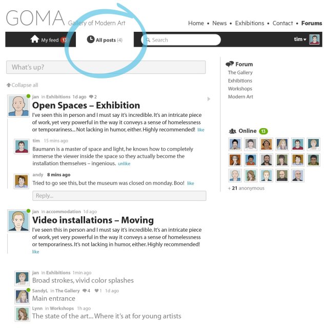 forums