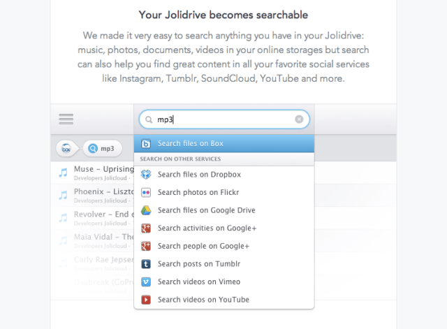 jolidrive search