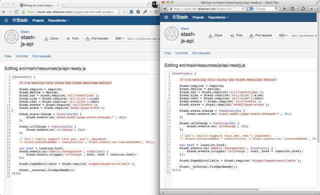 stash realtime editor