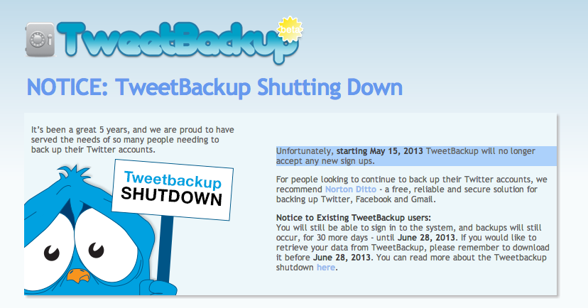 backupify notice
