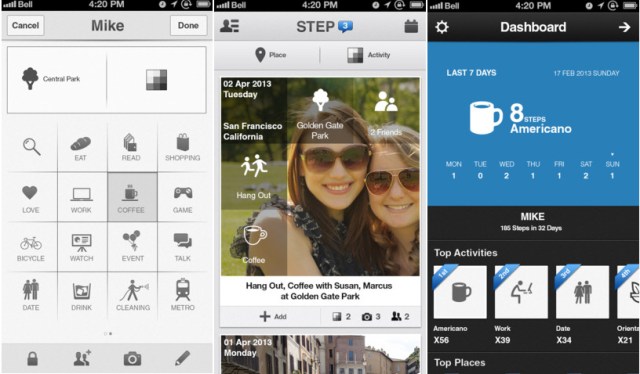 Step screenshots