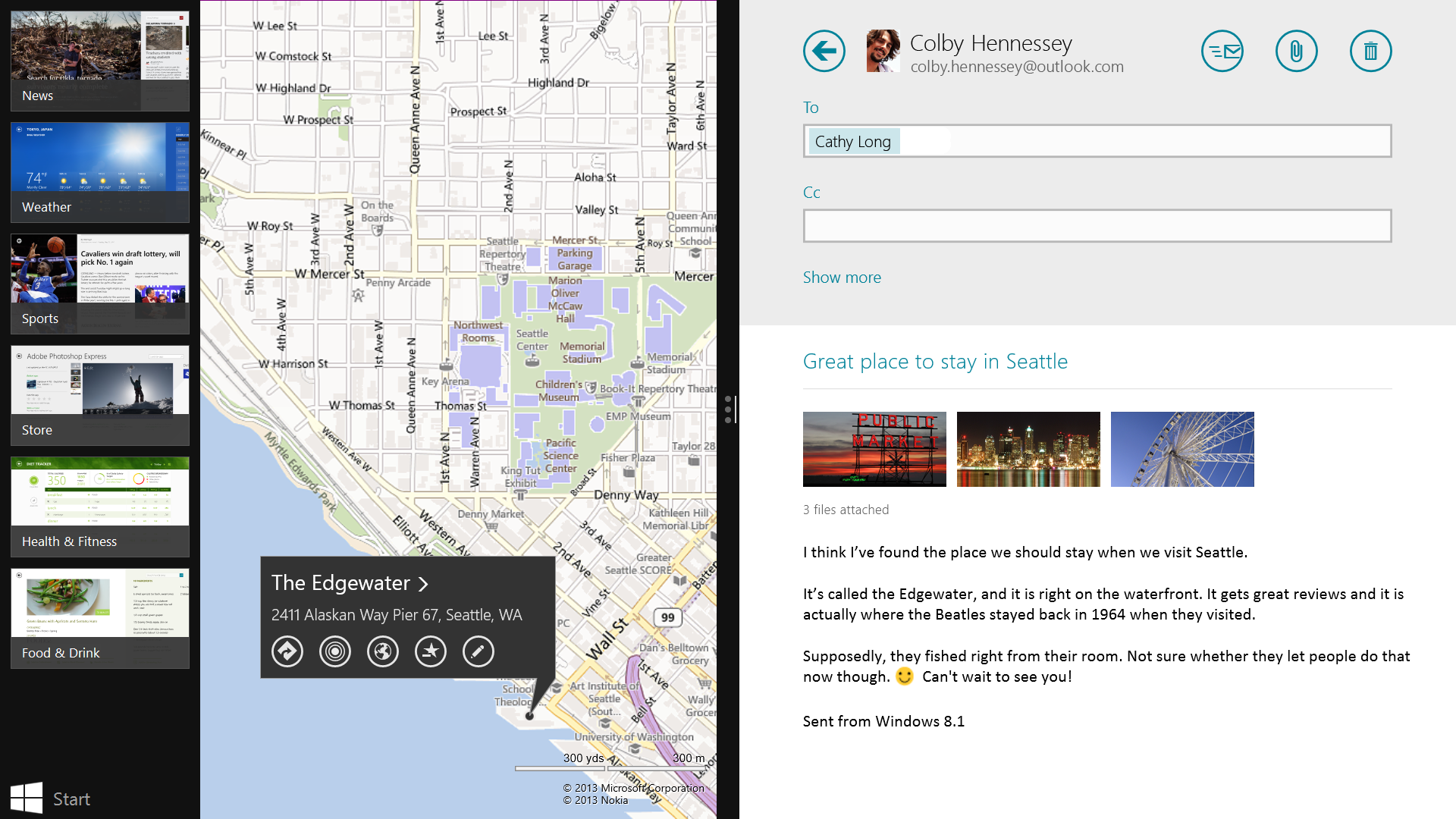 Windows 8.1 Pre-release Multitasking - Multitasking made easier with Windows 8.1