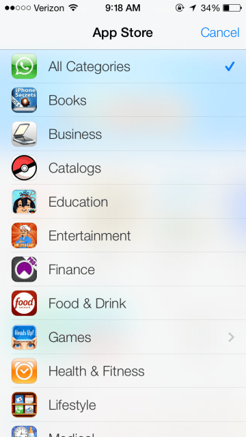 appcategories