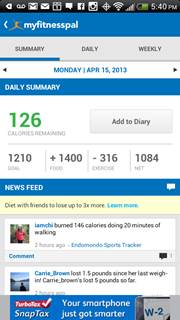 myfitnesspal android