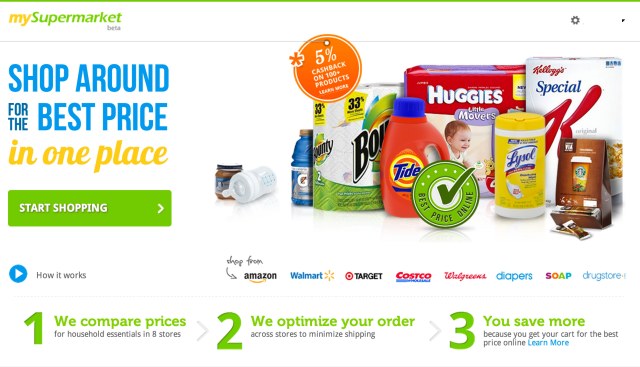 mySupermarket - homepage