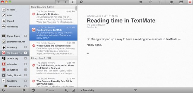 Reeder for Mac