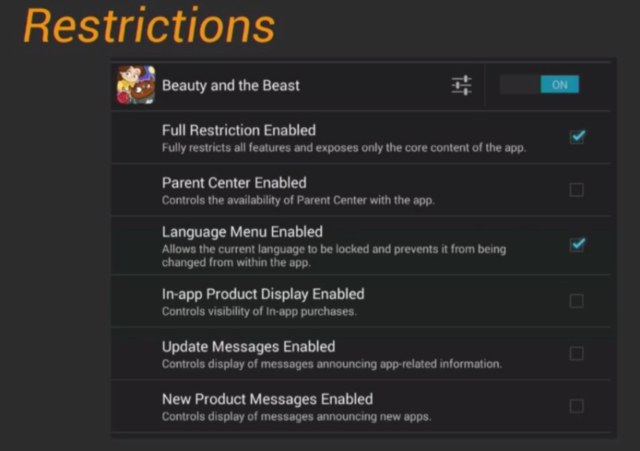 android-restrictions