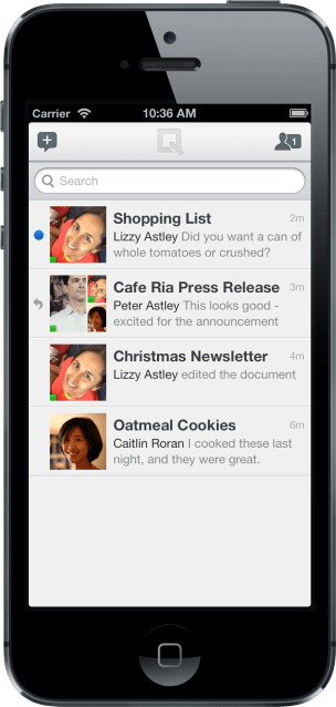 Quip-iPhone-Inbox