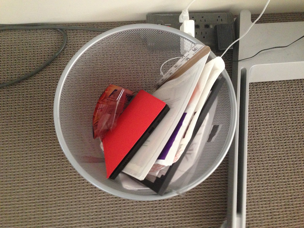 Throw stuff out 