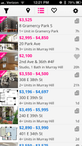 3) Listing Feed
