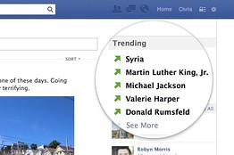 facebook trending topics