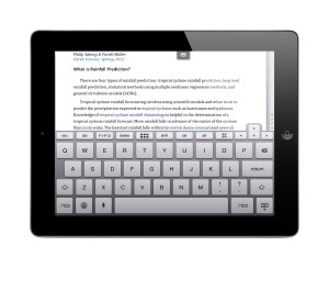 Parallels Access on iPad accessing Windows Word 2013 with Parallels Access Windows & Mac Keyboard